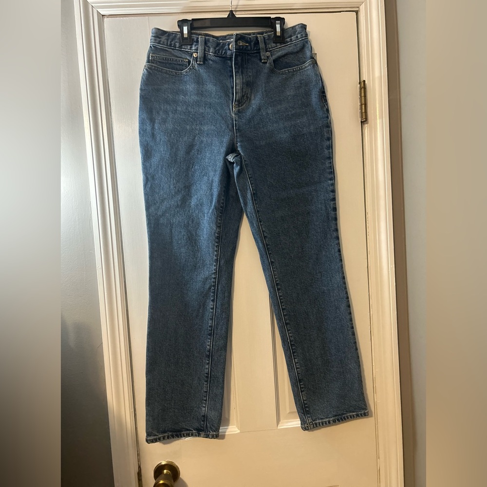 Lands End High-Rise Straight Womens Jeans size 4 petite